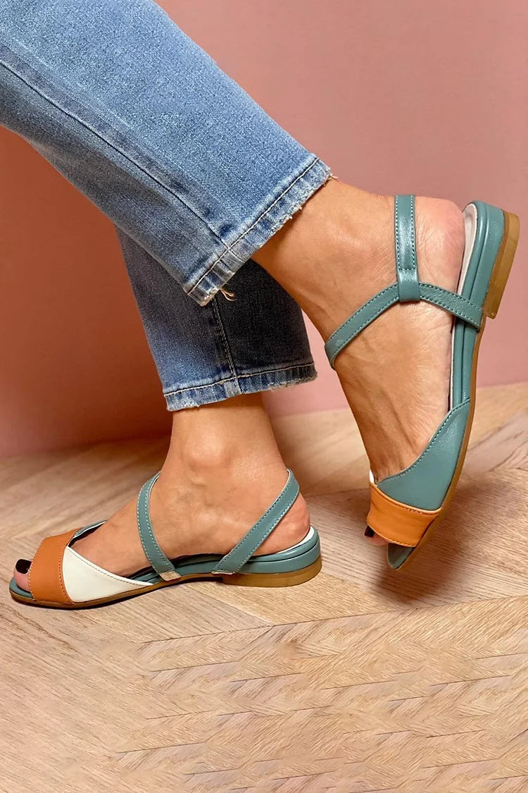 Casey | Two-Tone Sandals