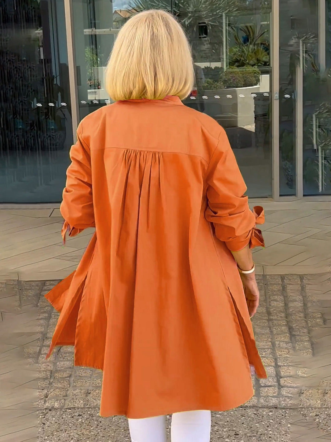 Célina | Classy Long Shirt Jacket