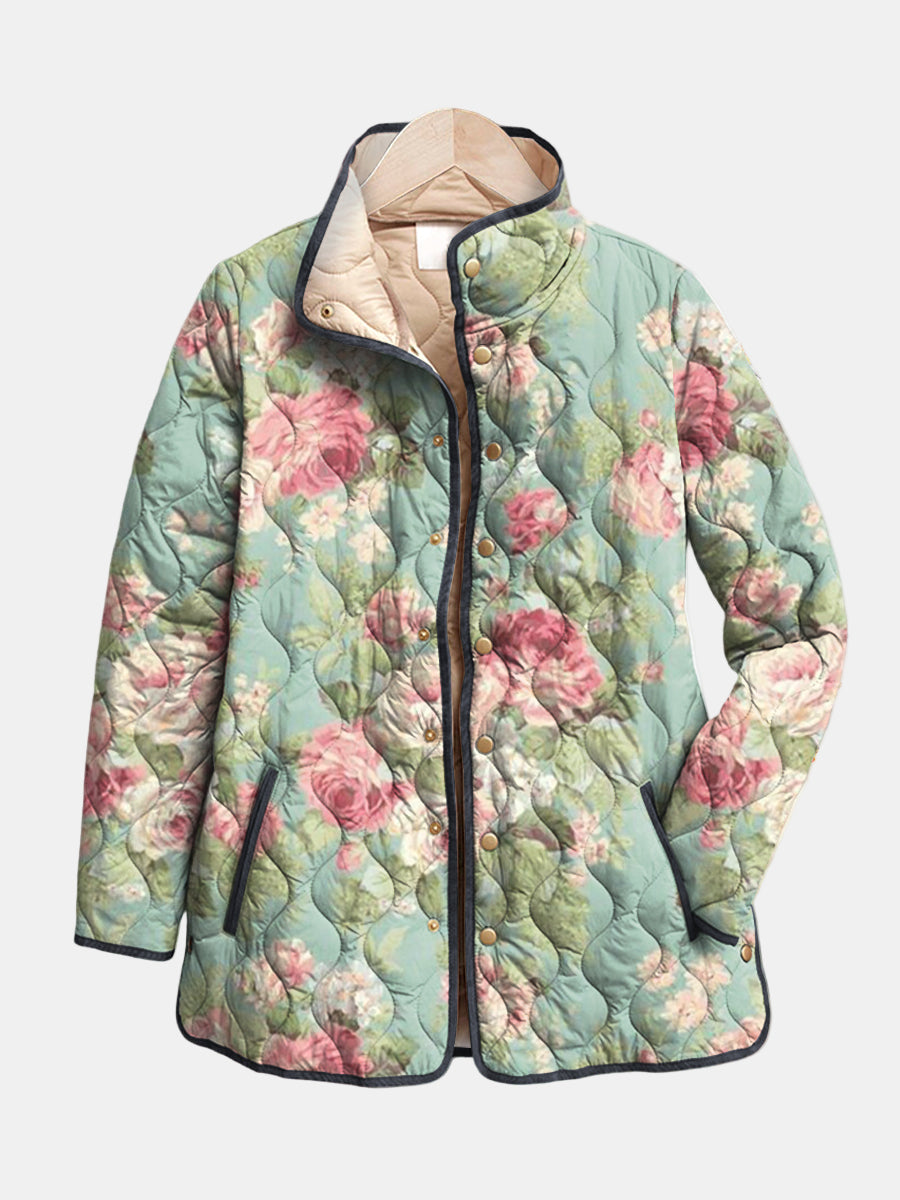 Carys | Vintage Floral Quilted Jacket