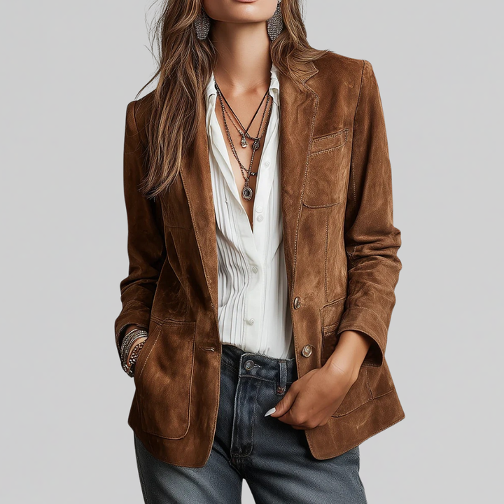 Avah | Luxurious Suede-Feel Blazer