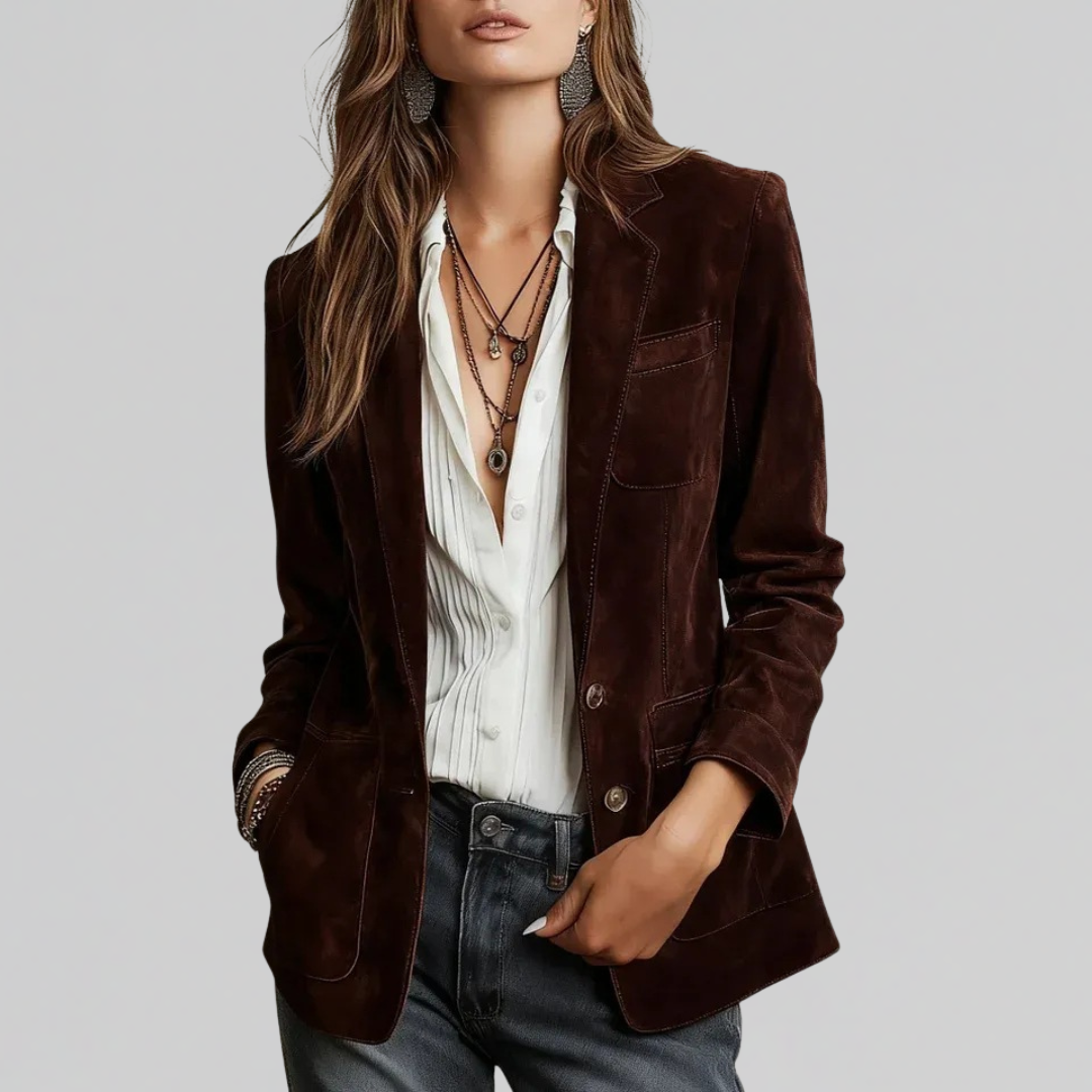 Avah | Luxurious Suede-Feel Blazer