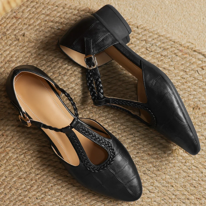 Annie Kepa Leather Mary Jane Shoes