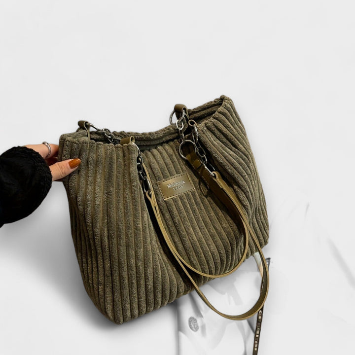 Annie | Plush Corduroy Shoulder Bag