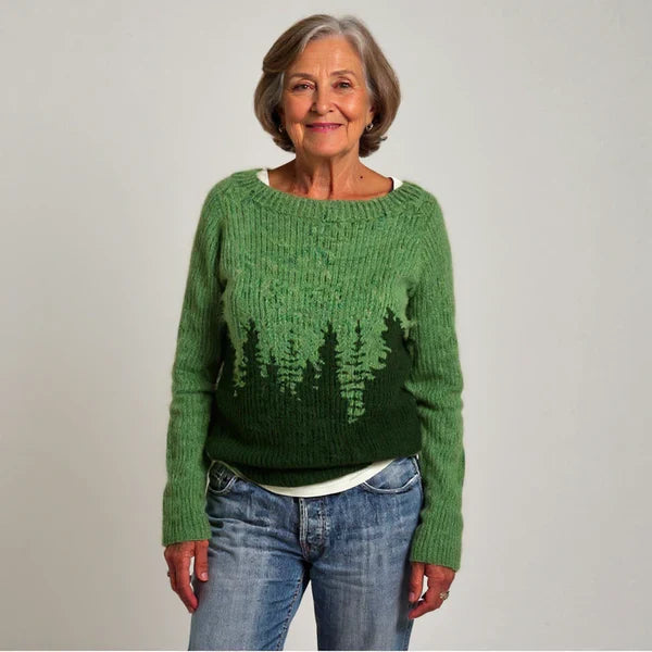 Harper | Cozy Icelandic Crewneck Knit Sweater
