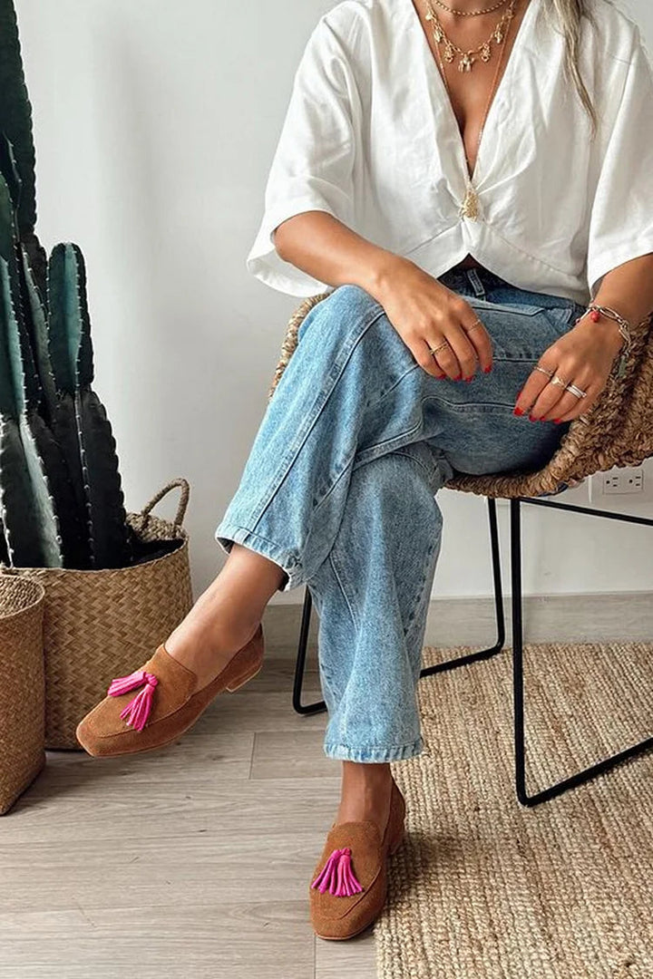 Monique | Brown Leather Loafers