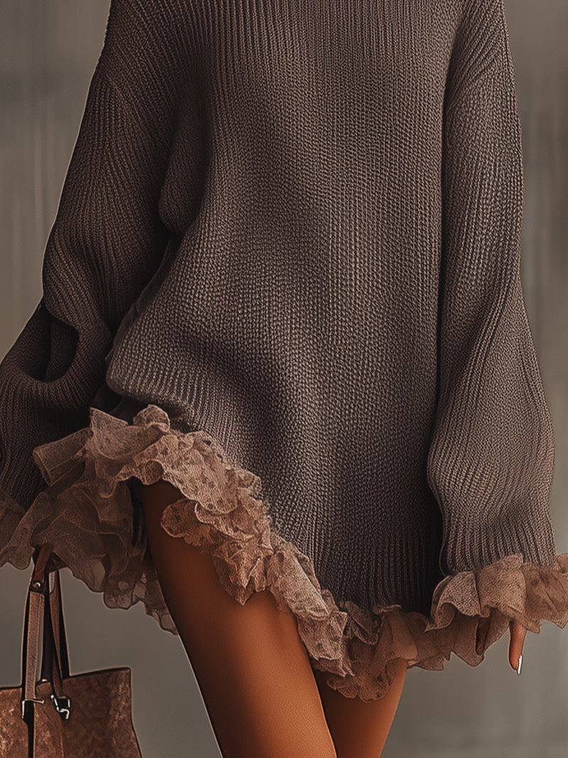 Blair- Turtleneck Knitted Sweater Dress