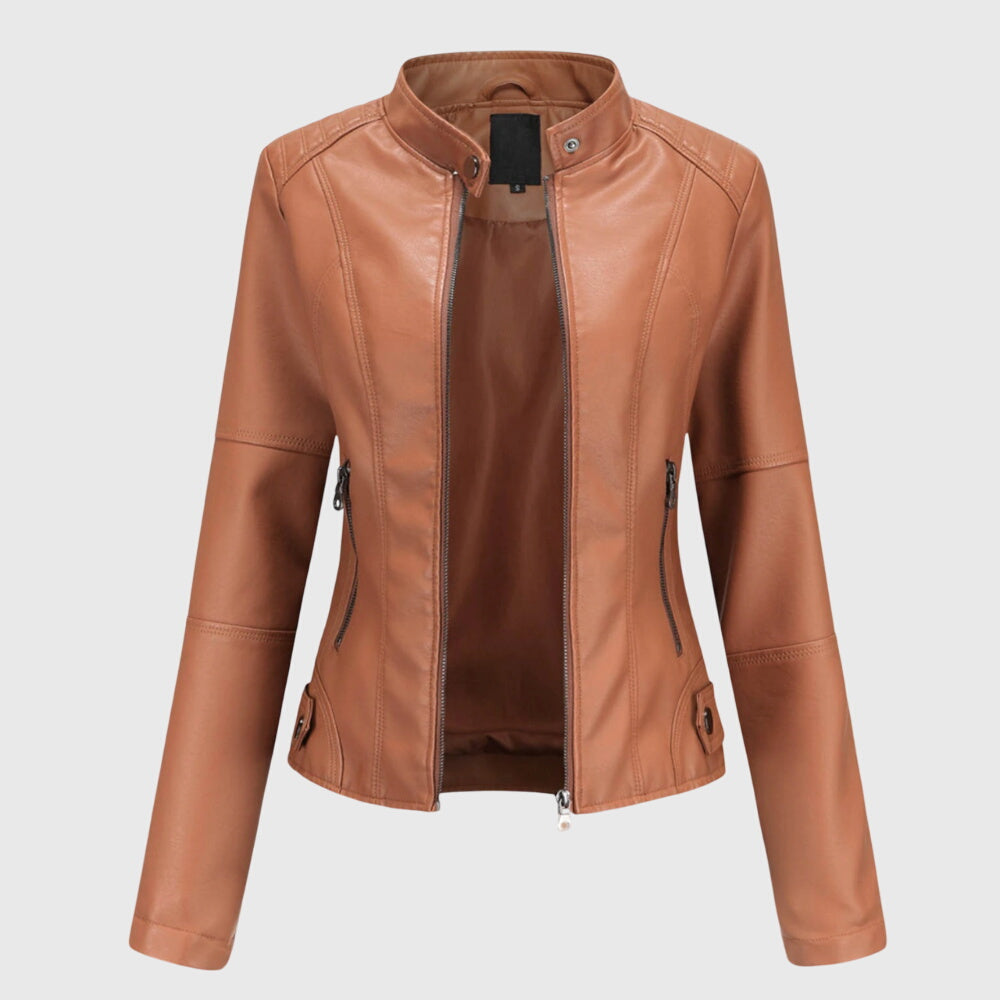 Giorgina™ - Chic Women's Leather Jacket