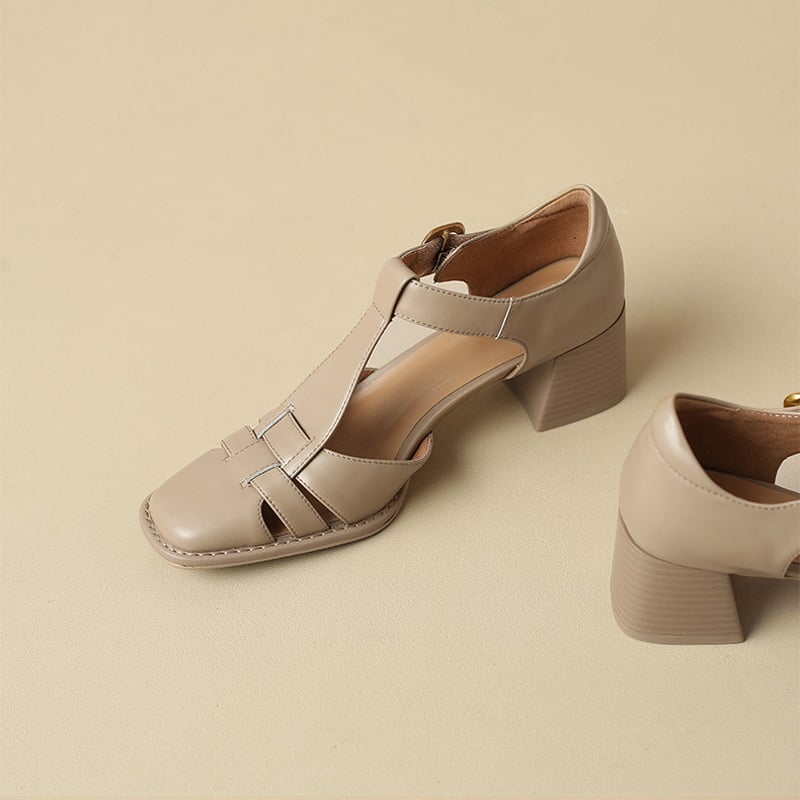 Annie | Square-Toed Sandals