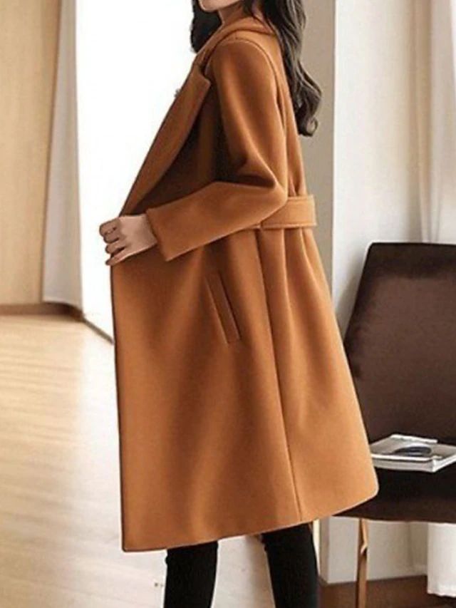 Delilah | Elegant Tailored Belted Silhouette Overcoat