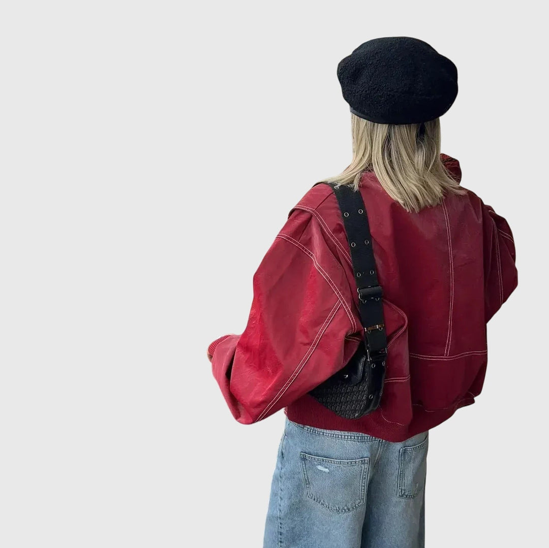 Faye - Extra-Large Leather Jacket