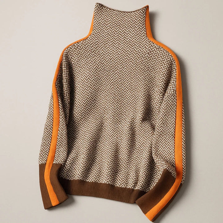 Martina | Cozy High Neck Knit Sweater
