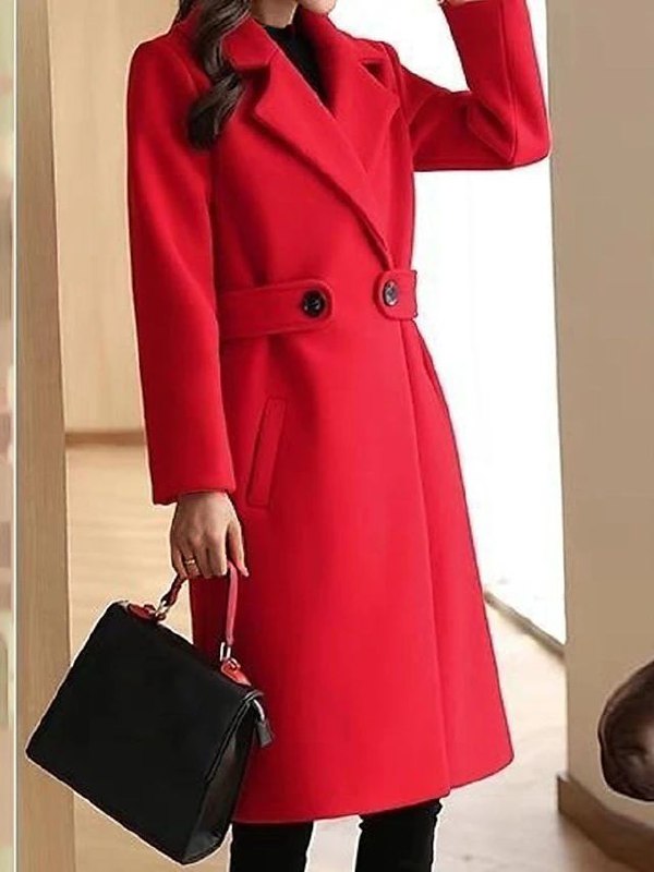 Tessa | Elegant Tailored Belted Silhouette Overcoat