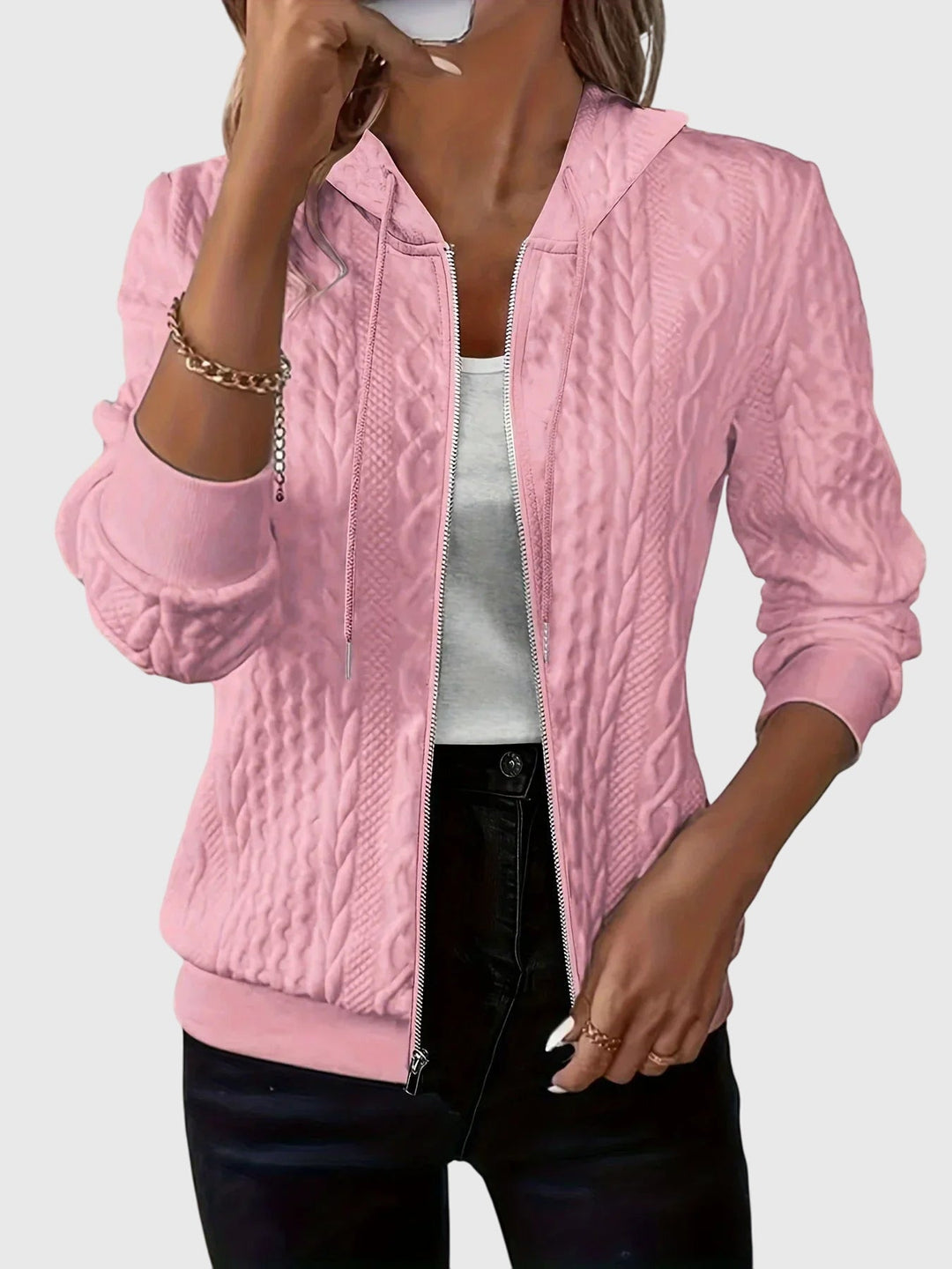 Jenna Zippered Hoodie
