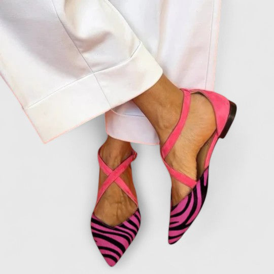 Addison | Stylish Strapped Ballerina Flats