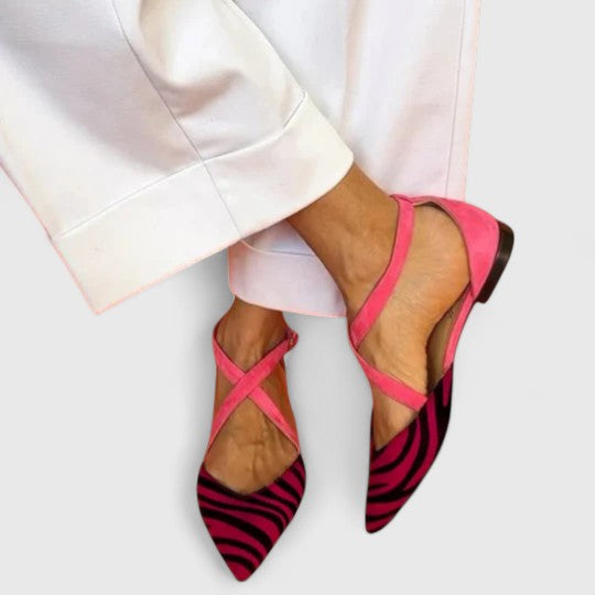 Addison | Stylish Strapped Ballerina Flats