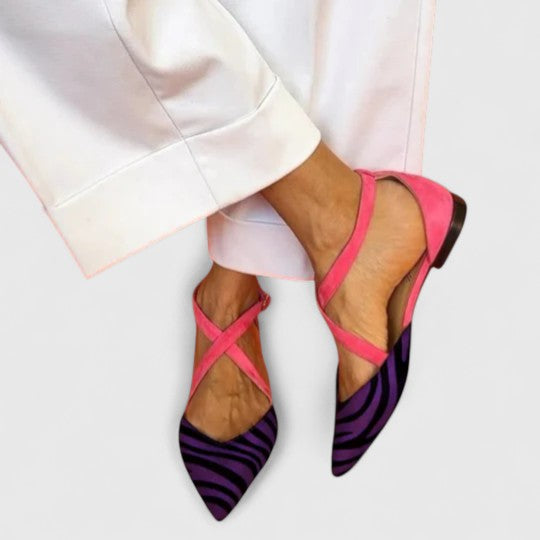 Addison | Stylish Strapped Ballerina Flats