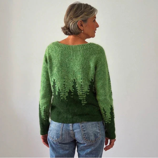 Harper | Cozy Icelandic Crewneck Knit Sweater