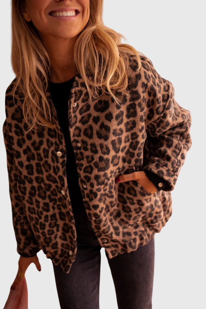 Elodie | Chic Leopard Print Jacket