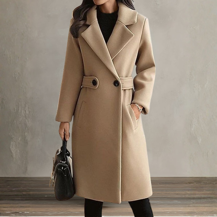 Jennah | Elegant Long Wool Coat