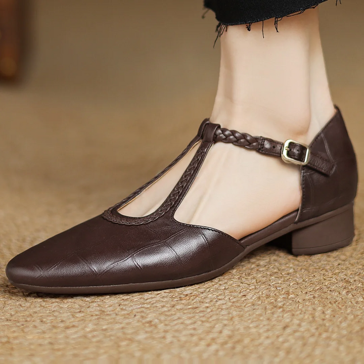 Annie | Kepa Leather Mary Jane Shoes