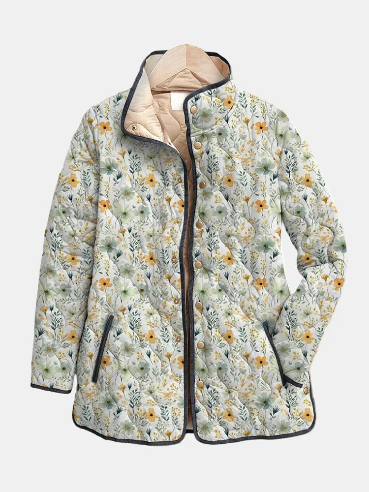 Nola | Charming Floral-Patterned Quilted Jacket