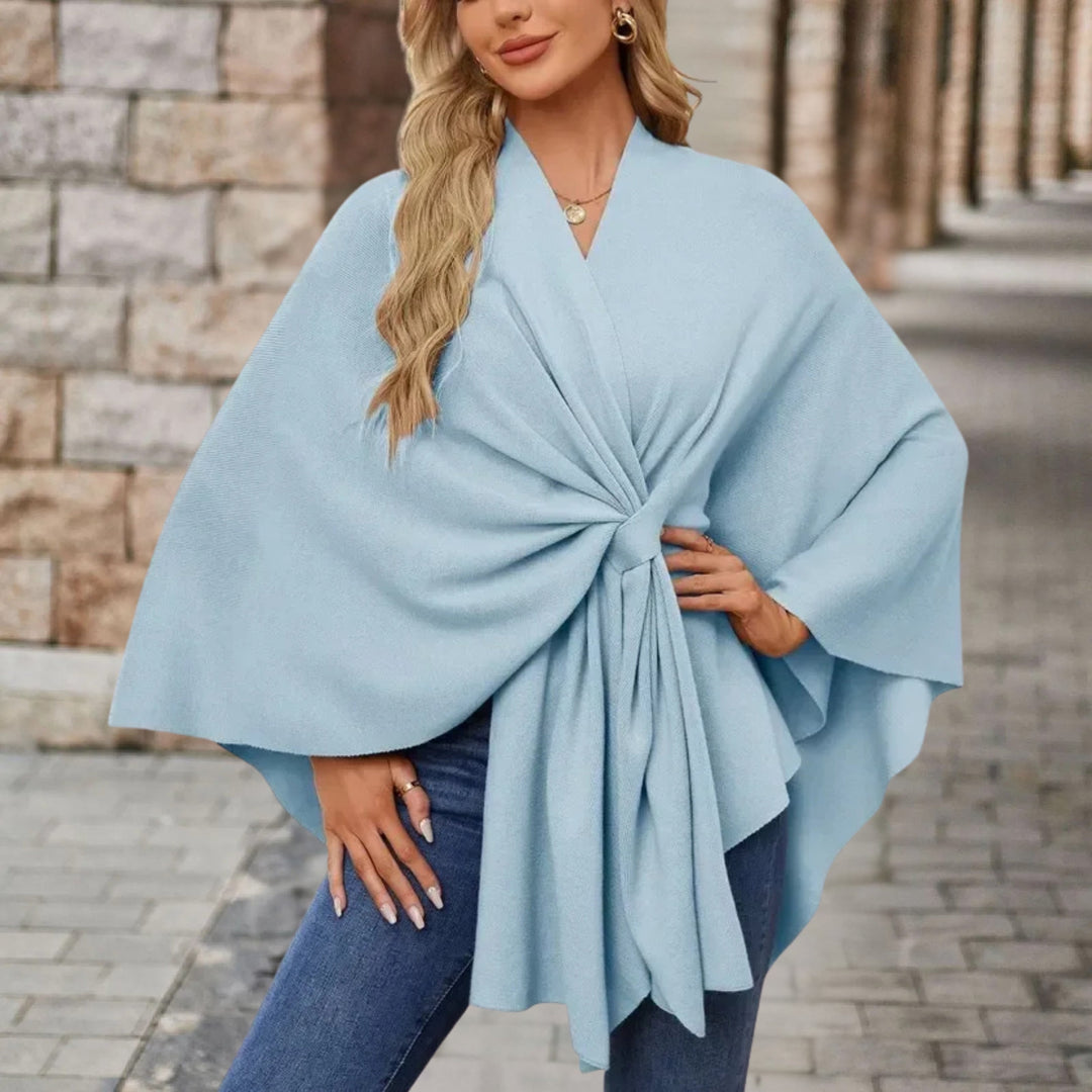 Beatrice | Elegant Poncho Sweater