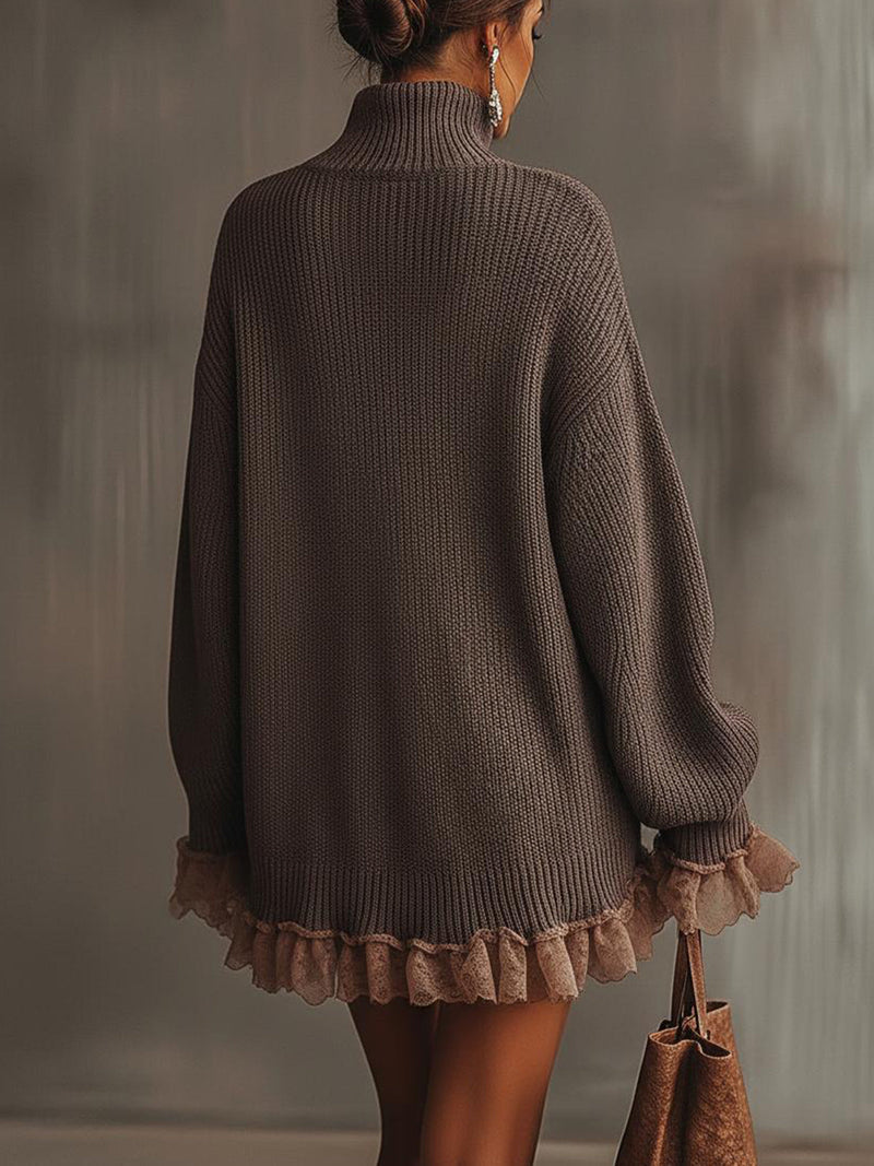 Blair- Turtleneck Knitted Sweater Dress
