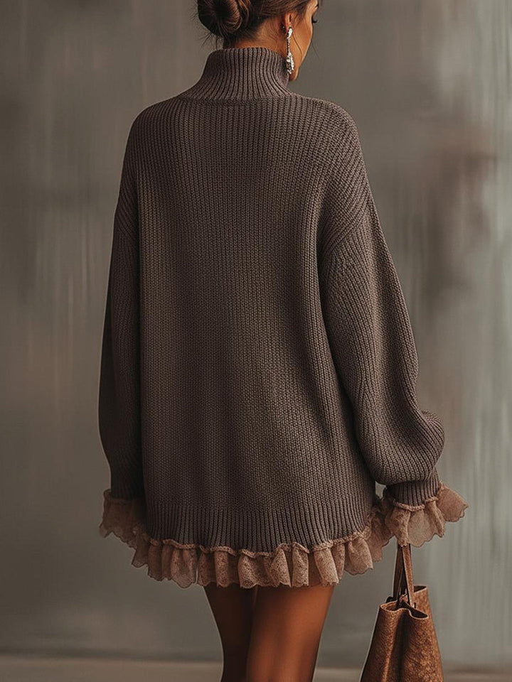 Blair- Turtleneck Knitted Sweater Dress