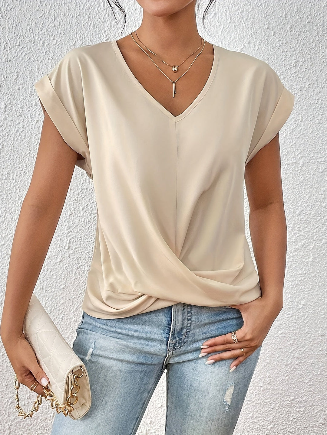 Sophia | Casual T-Shirt with V-Neck