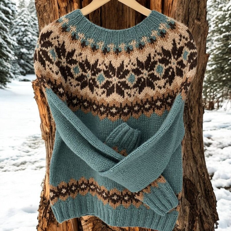 Vellaro™ | Chic Vintage Knitted Jacquard Vest