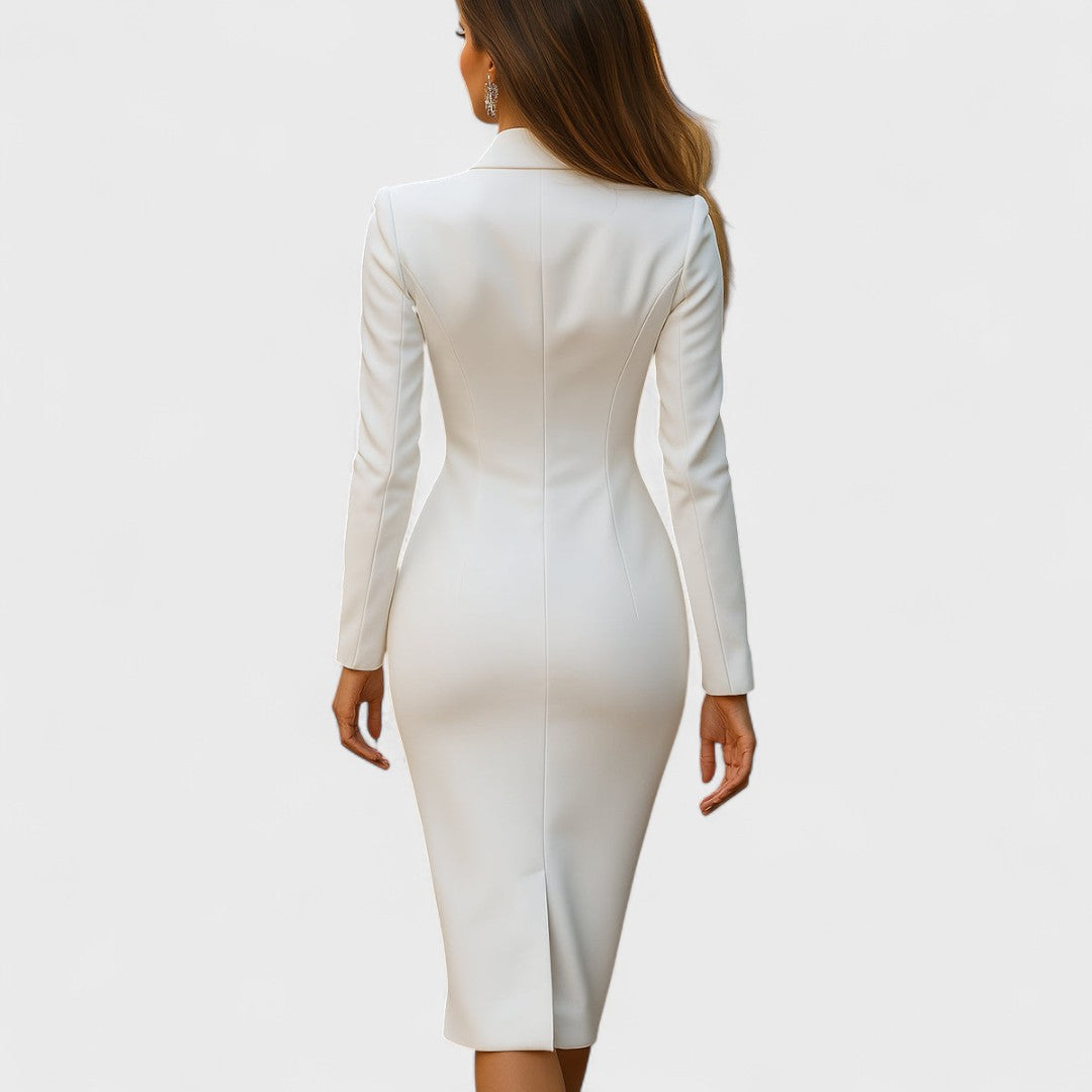 Célia - Stylish and Fitted Midi Dress