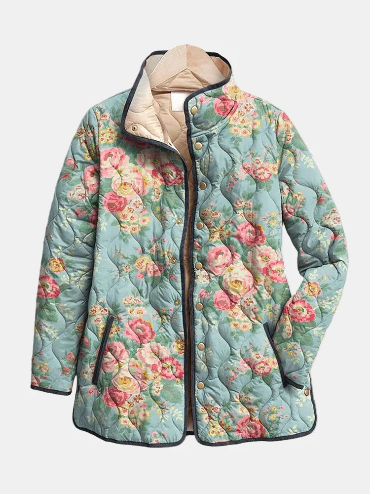 Elara | Floral Quilted Jacket