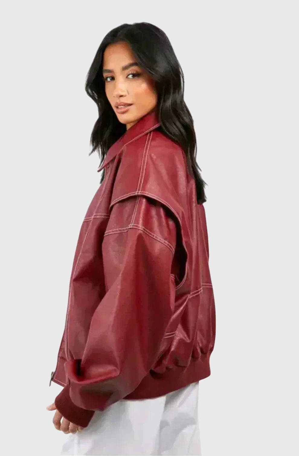 Faye - Extra-Large Leather Jacket