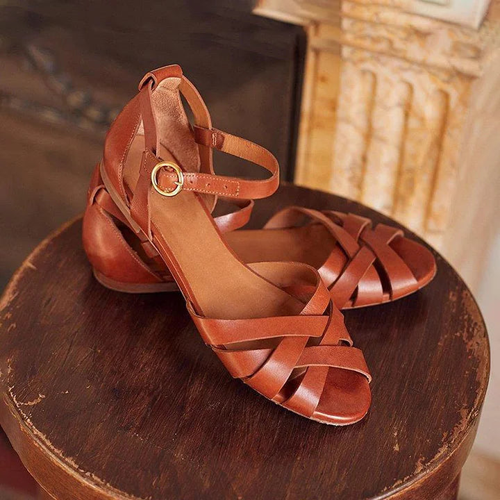 Alma | Chic Strappy Flat Sandals