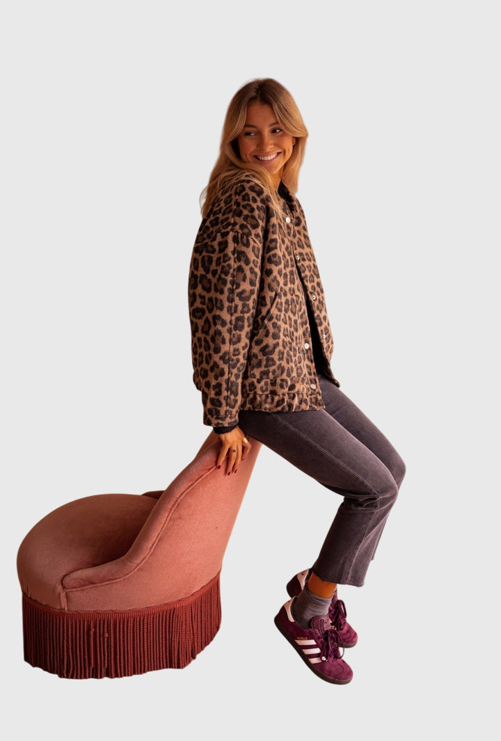 Elodie | Chic Leopard Print Jacket