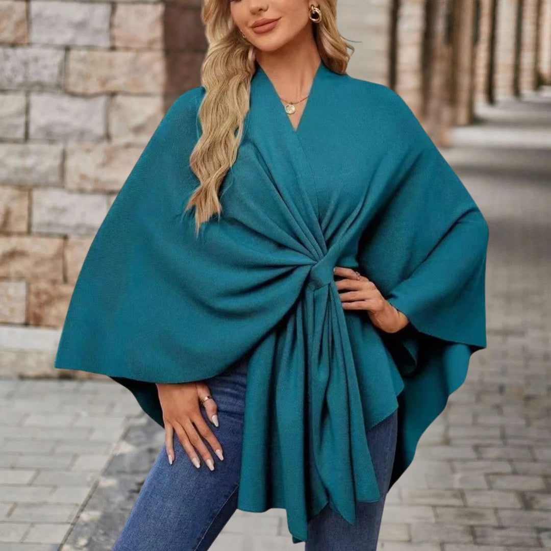 Beatrice | Elegant Poncho Sweater