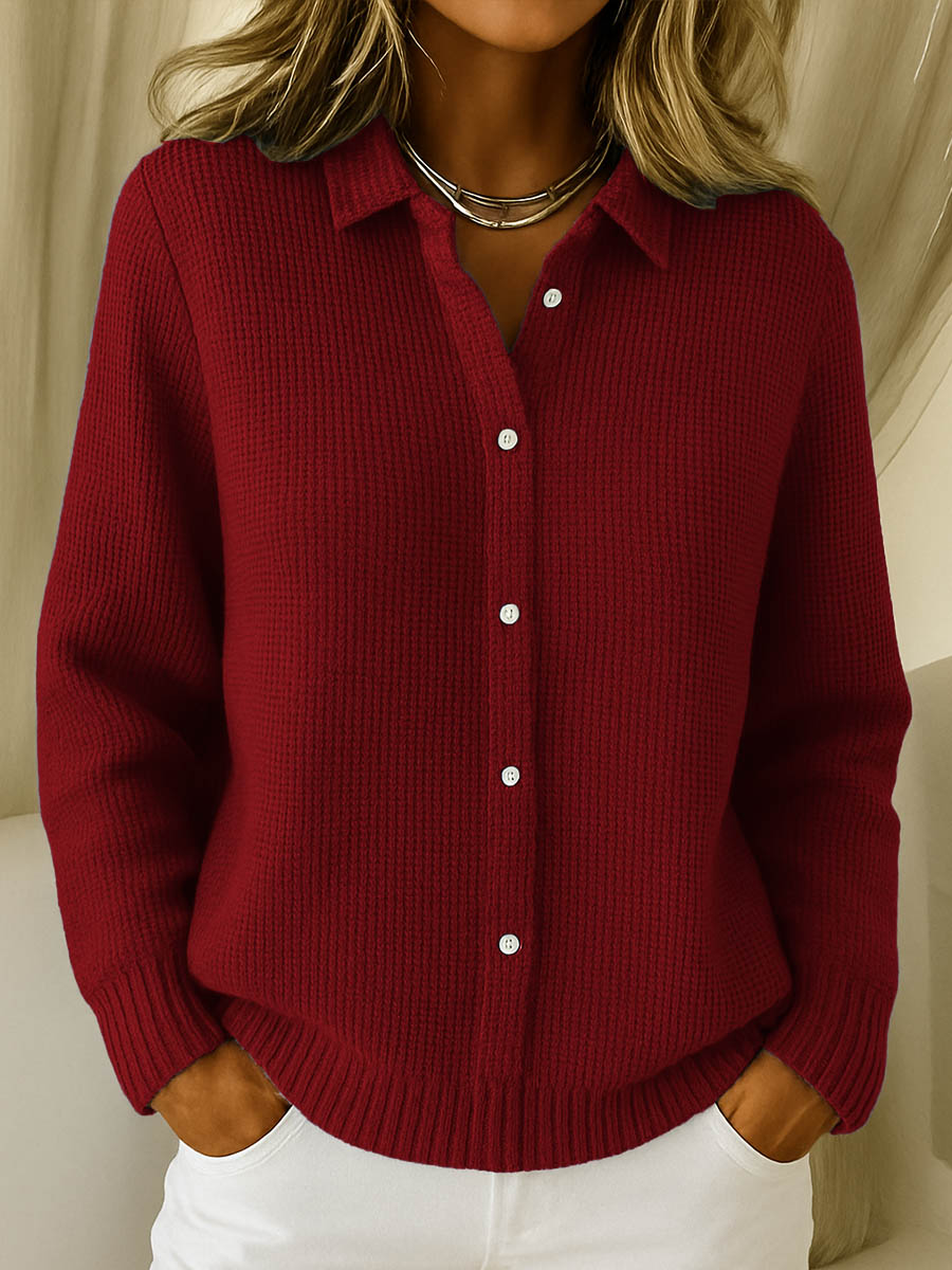 Eliza | Classic Knit Button Cardigan