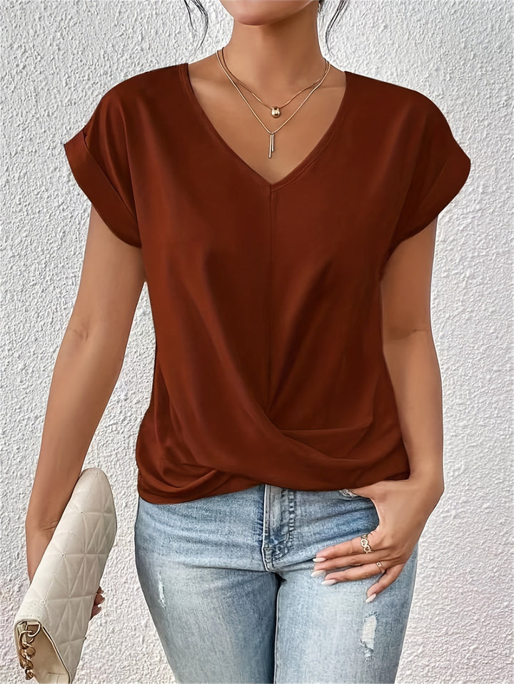Sophia | Casual T-Shirt with V-Neck