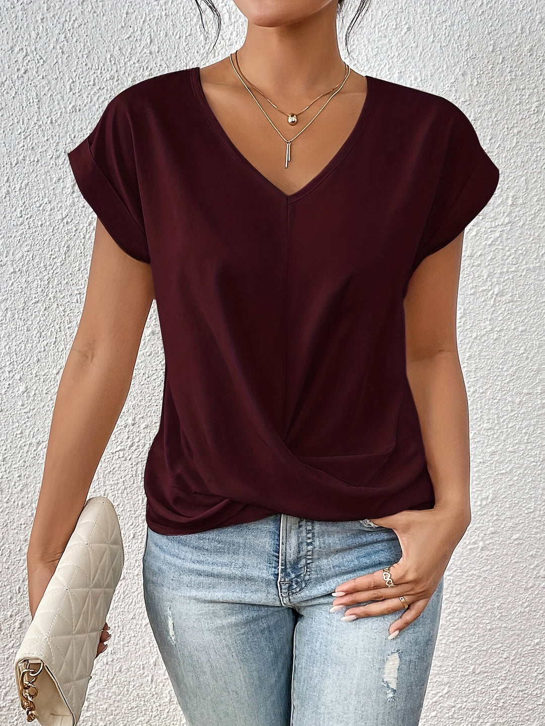 Sophia | Casual T-Shirt with V-Neck