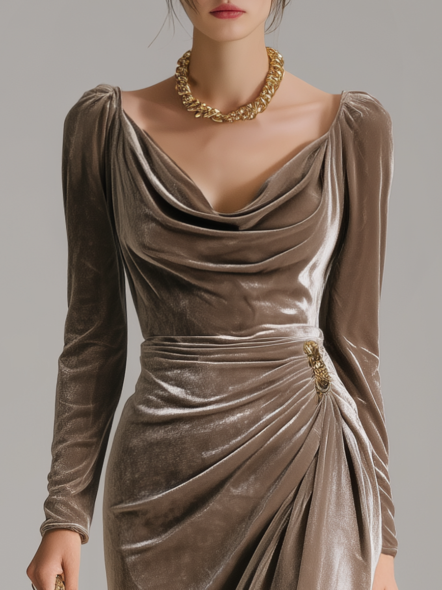 Carol Elegant Midi Dress
