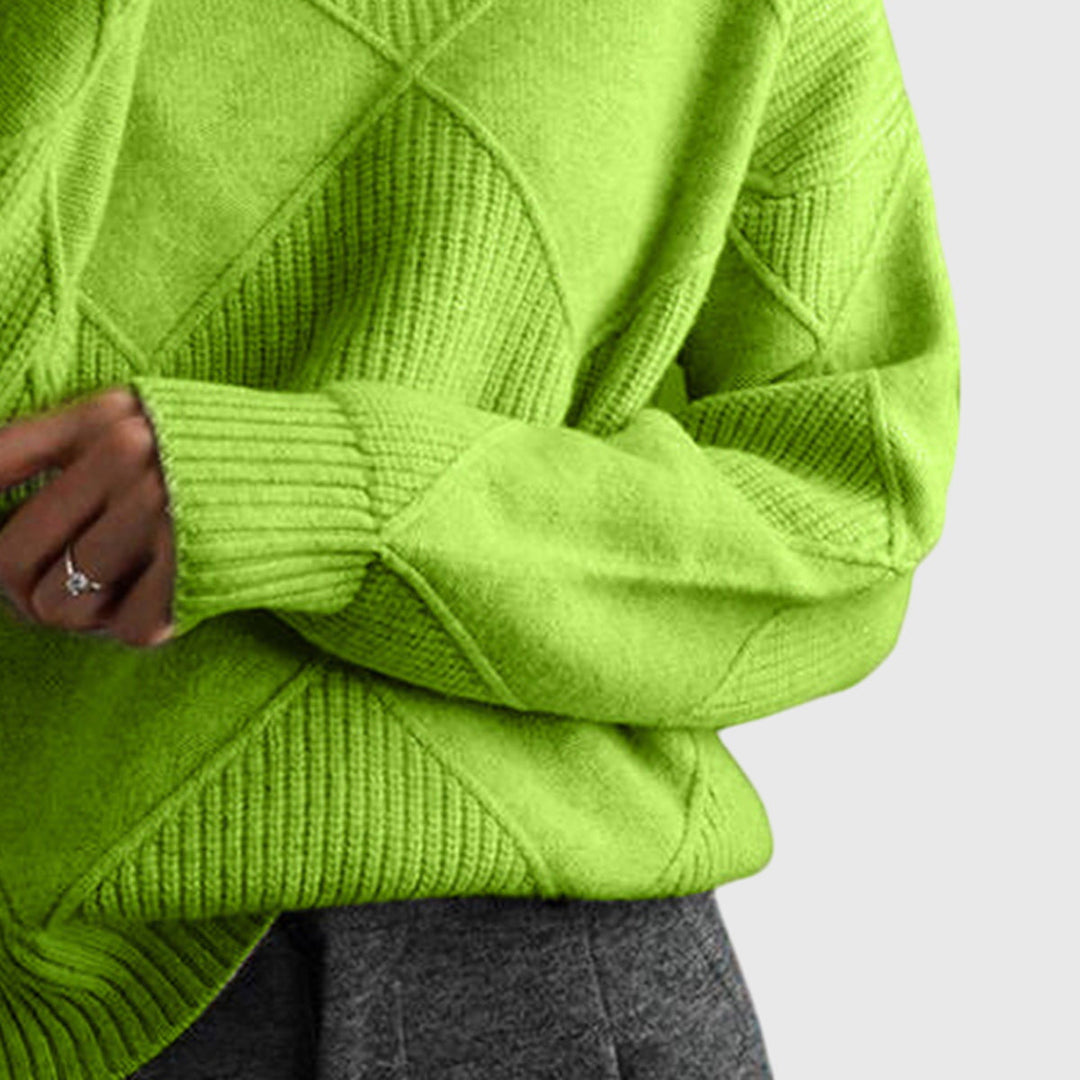 Angela™ Turtleneck Knit Sweater