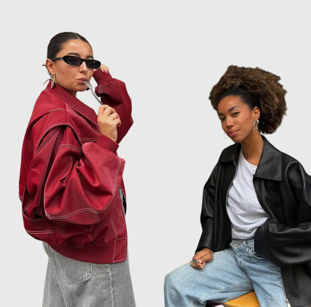 Faye - Extra-Large Leather Jacket