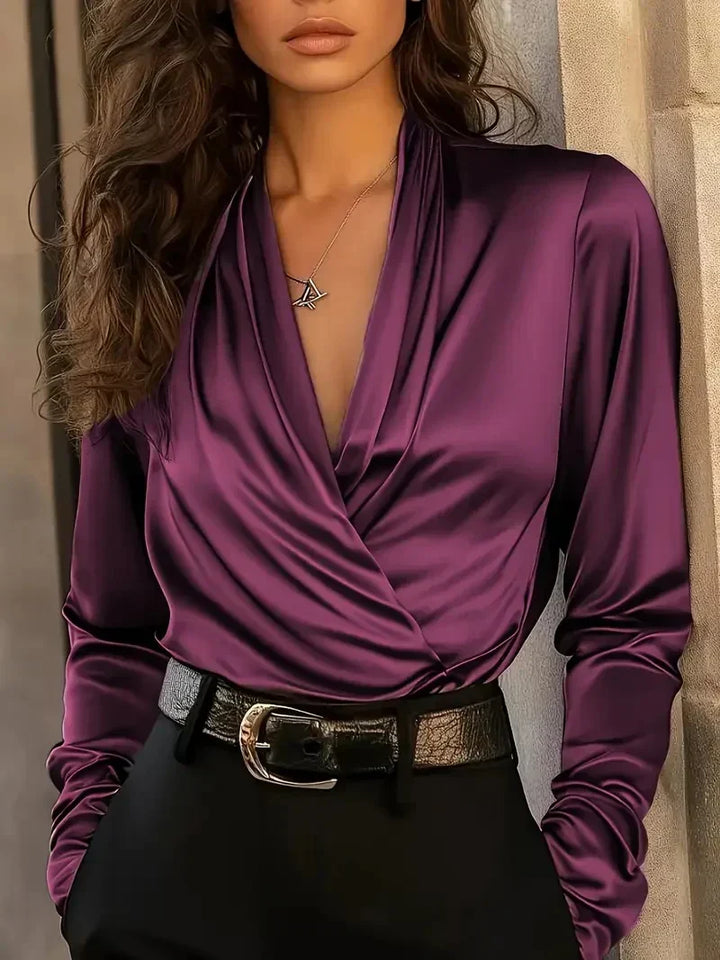 Yasmine | Elegant V-Neck Top