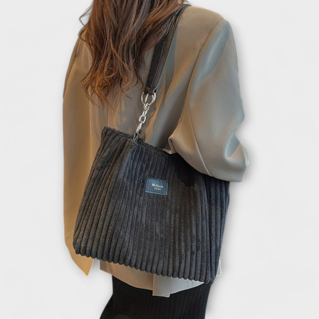 Annie | Plush Corduroy Shoulder Bag