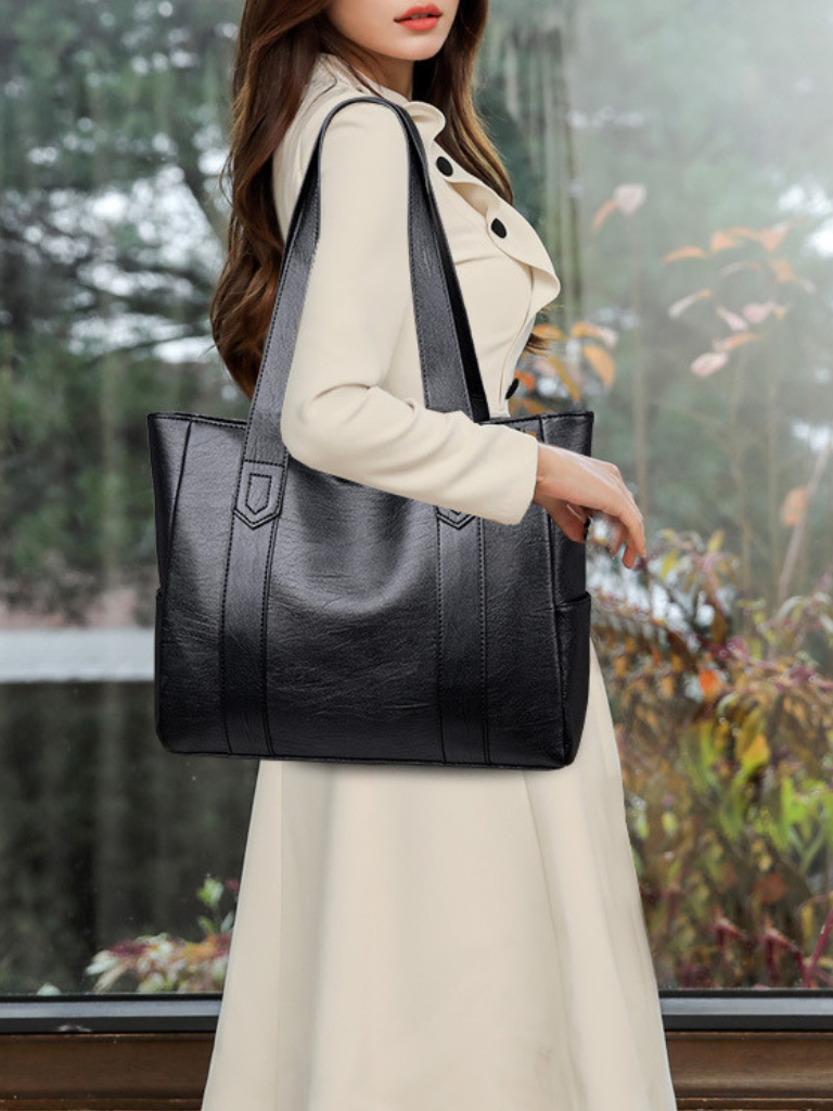 Peggy | Elegant Structured PU Tote Bag