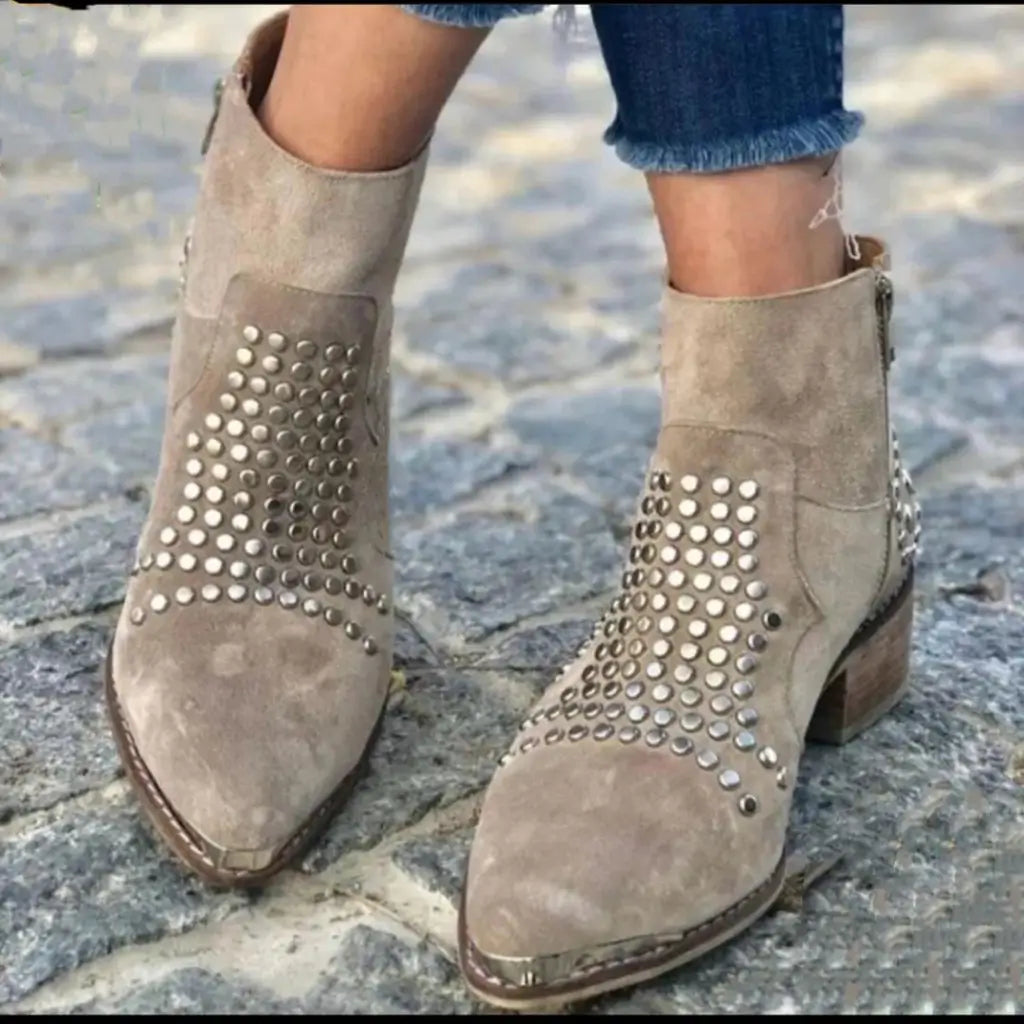 Cadence | Studded Ankle Boots