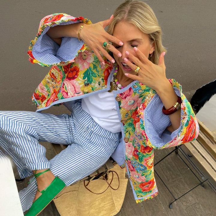Nicole | Trendy Printed Jacket