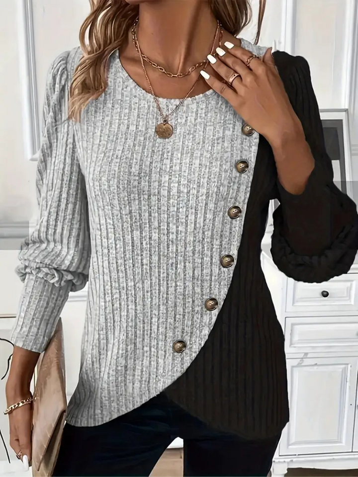 Kaia | Relaxed Knit Long Sleeve Top