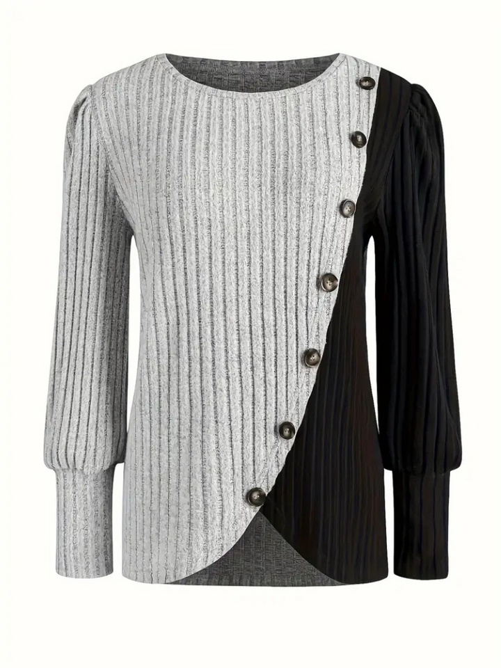 Kaia | Relaxed Knit Long Sleeve Top