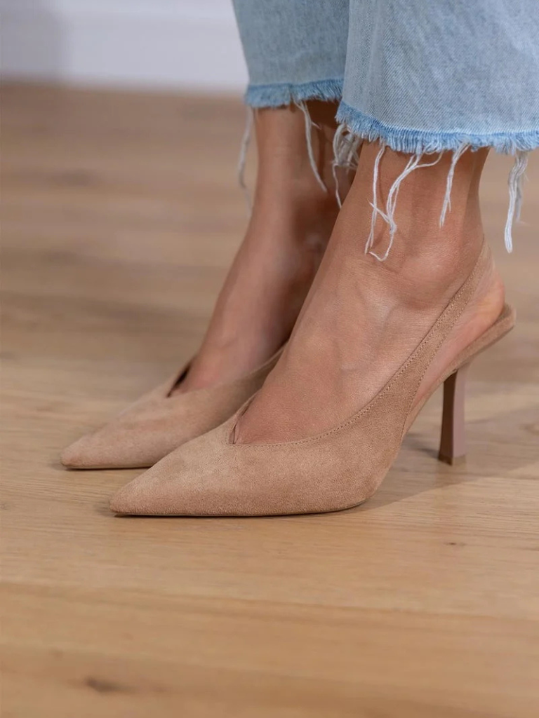 Isabelle | Sleek Pointed-Toe Slingback Heels